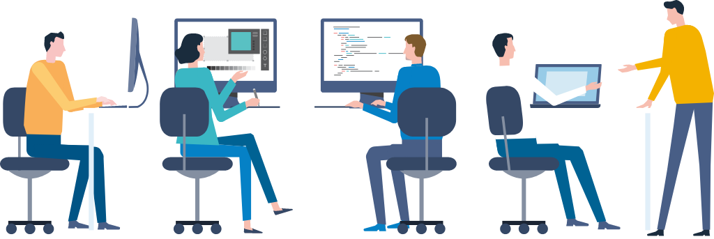 離職率低下を示すイメージ