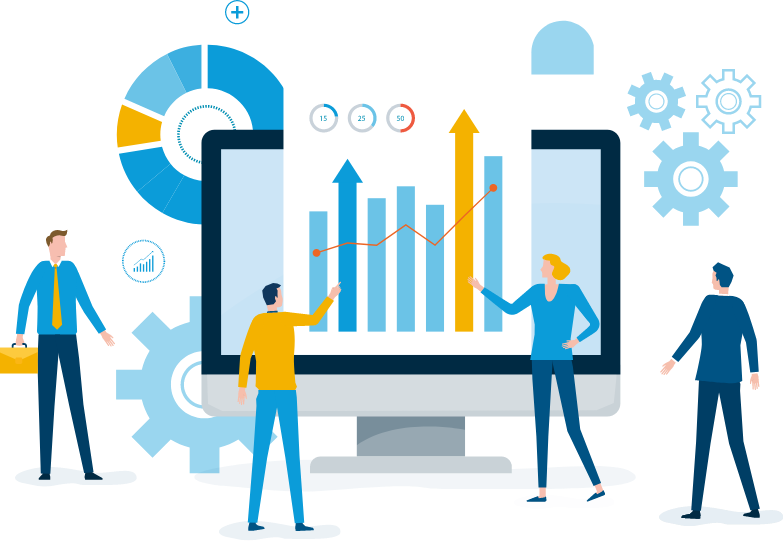 企業イメージ向上を示すイメージ